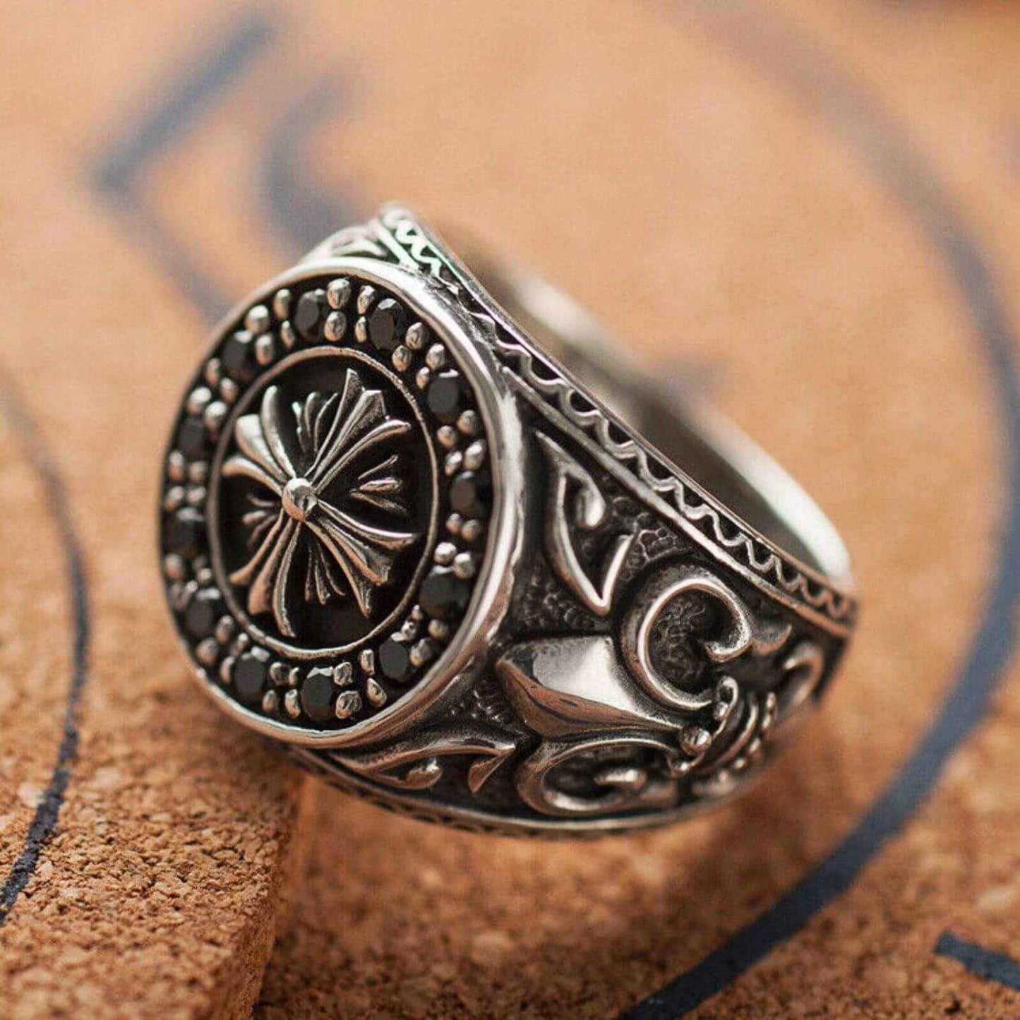 925 Sterling Cross Silver Ring Australia