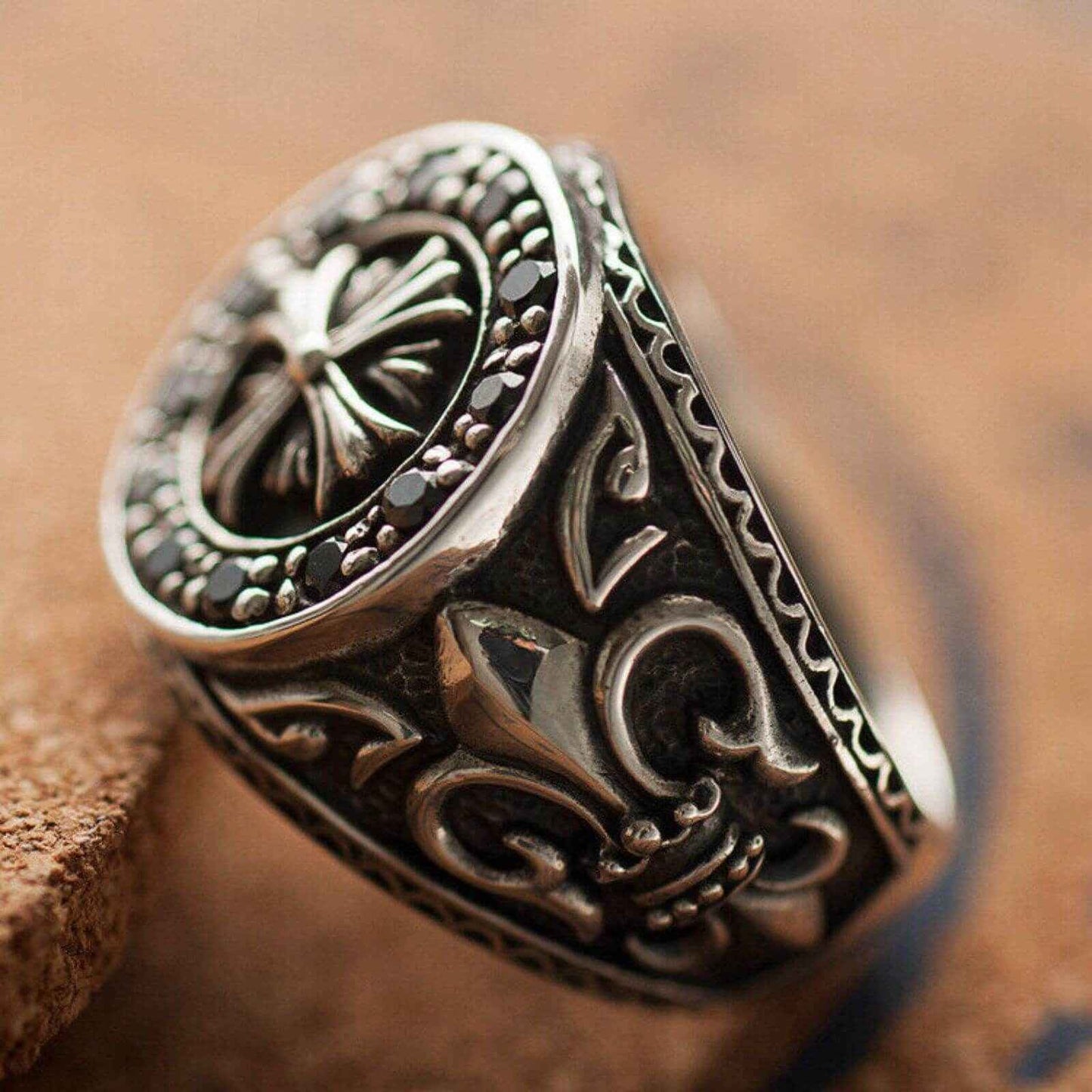 925 Sterling Cross Silver Ring Australia