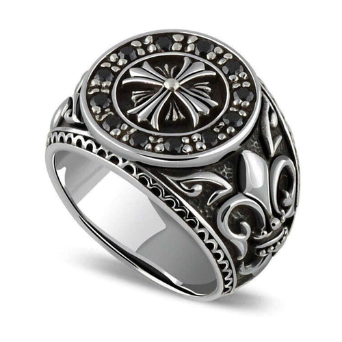 925 Sterling Cross Silver Ring Australia