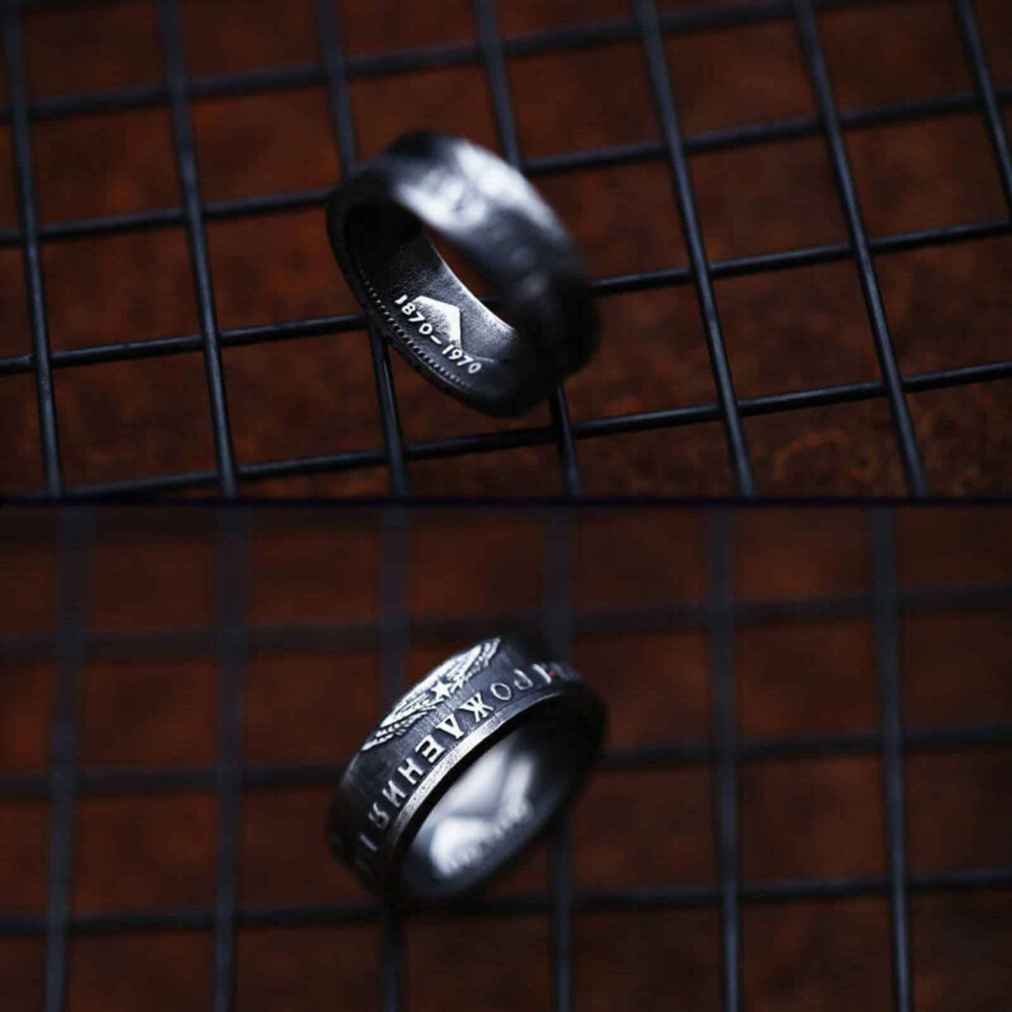 Buy Black Iron Warrior Ring - 8mm