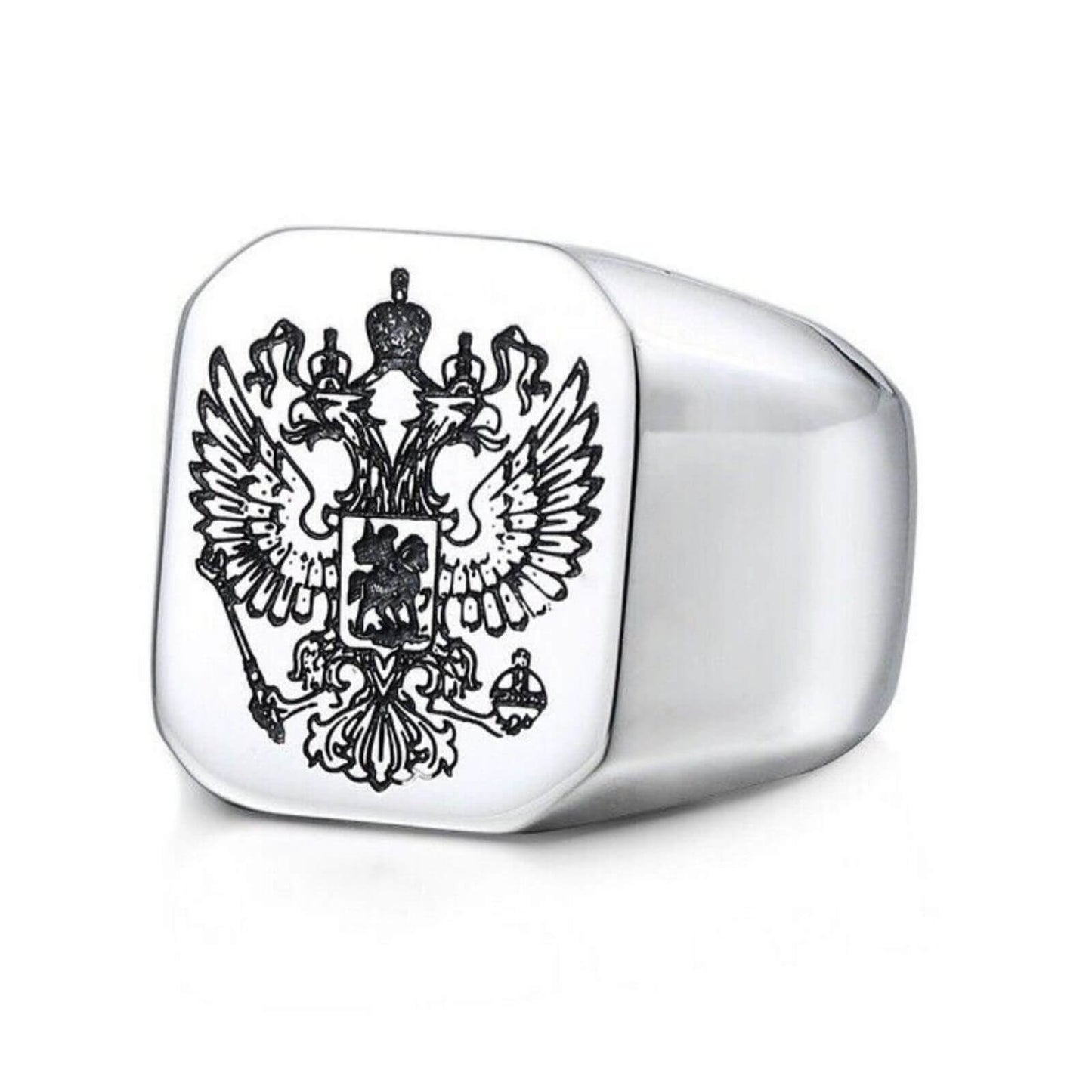 Buy Double-Headed Eagle Silver Ring - MRA