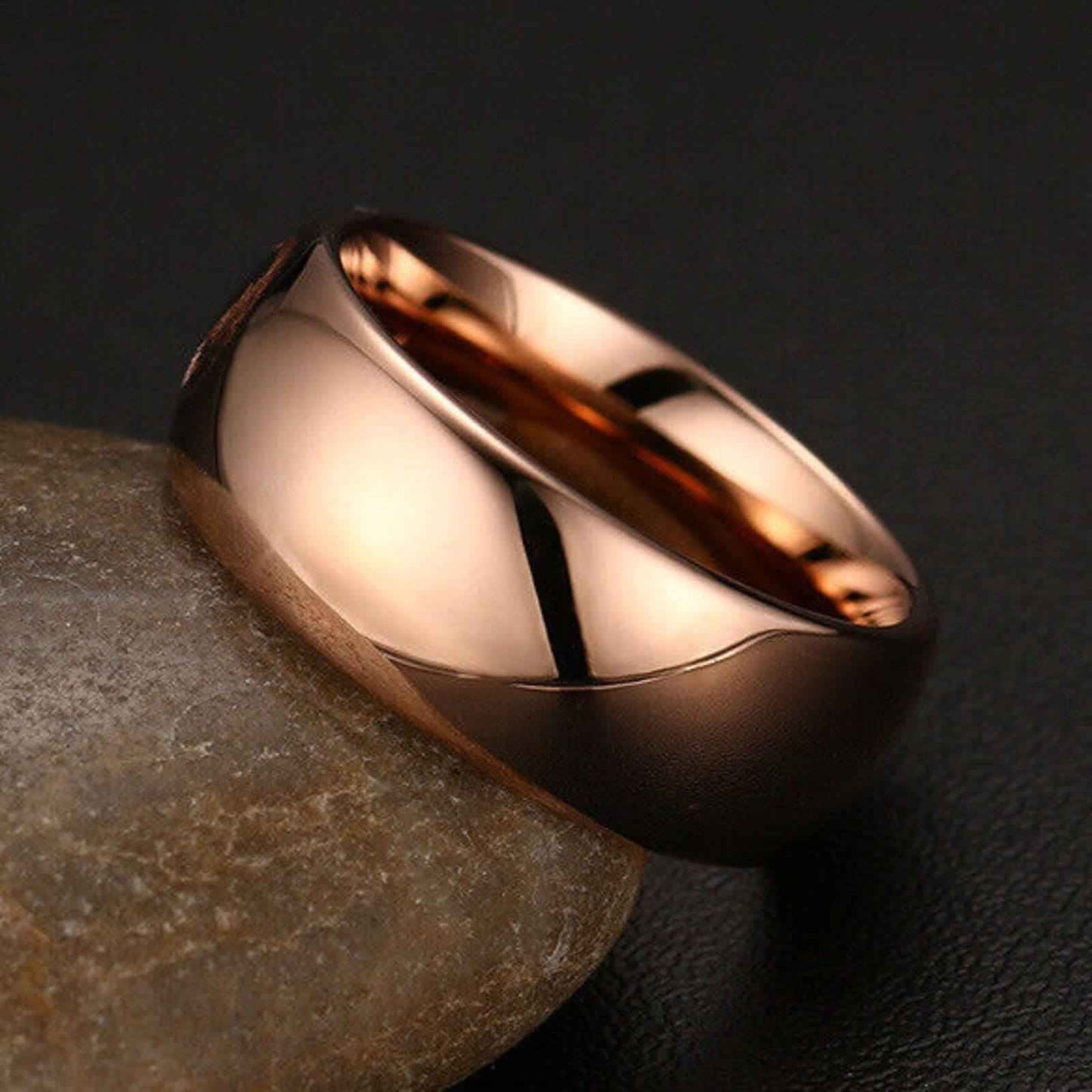 Buy Rose Gold Classic Tungsten Ring (8mm)