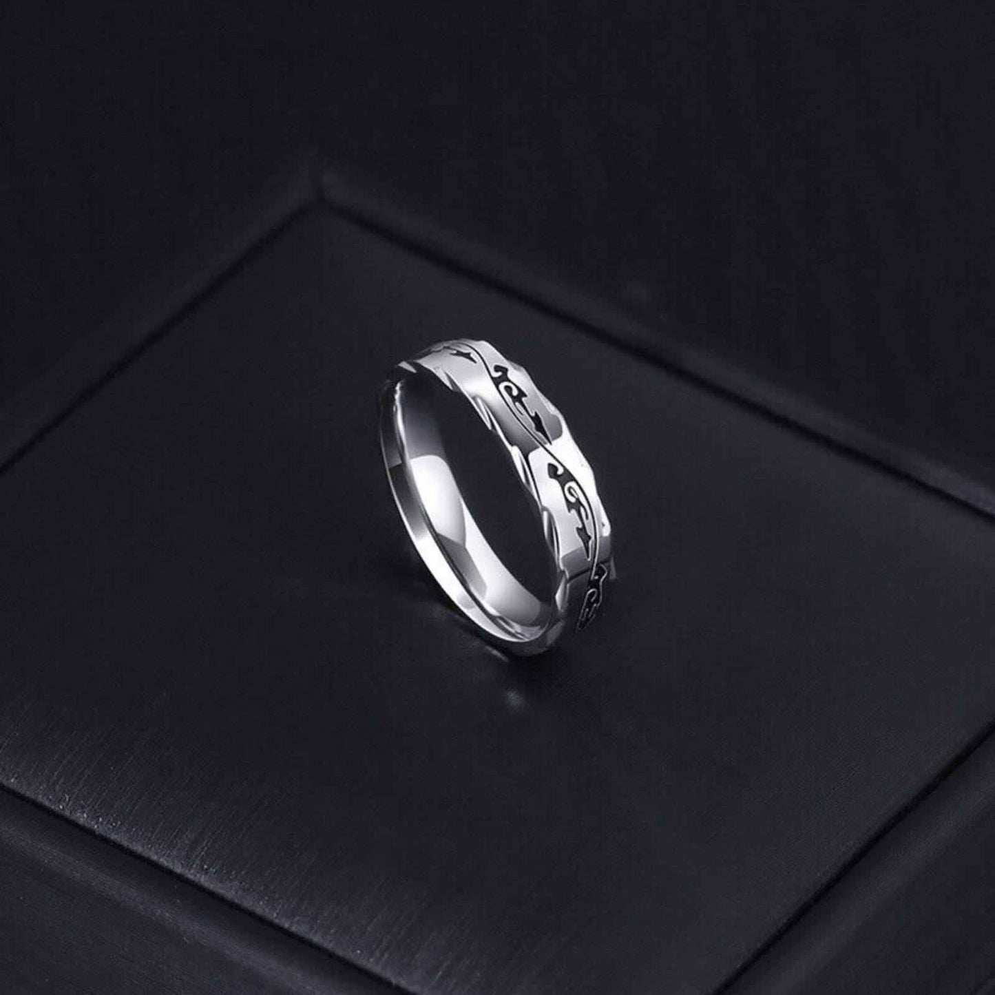 Buy 5mm Silver Dragon Wedding Ring - Eternal Love