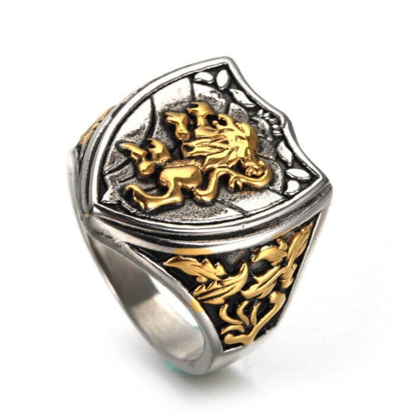 Buy Vintage Lion Design Silver Ring - MRA