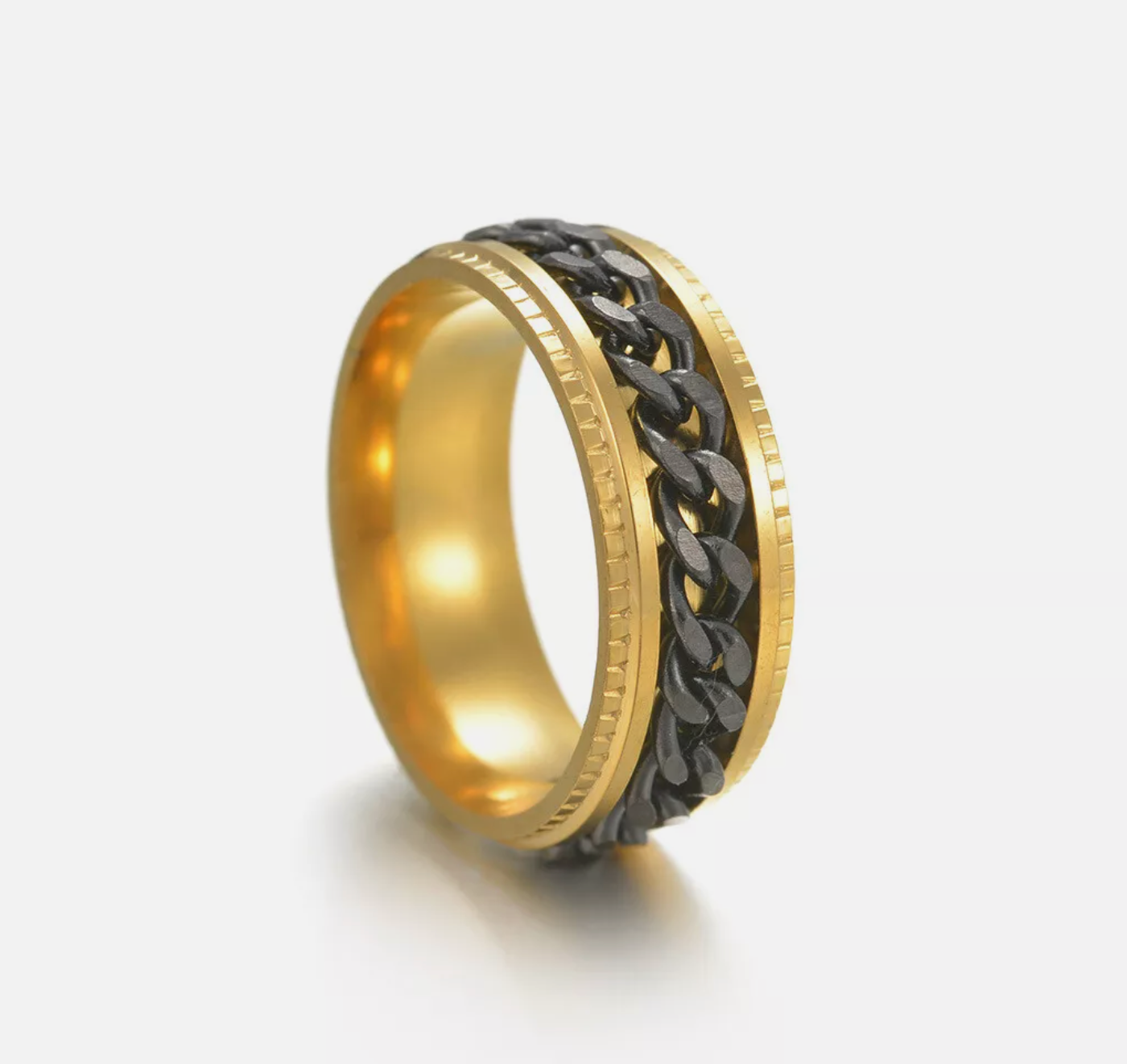 Titanium Steel Chain Spin Rings