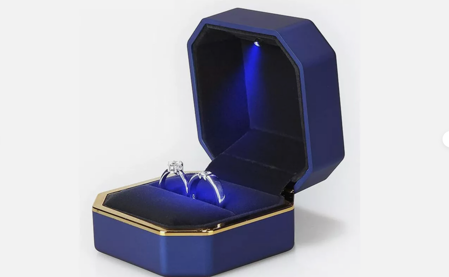 Luxury Ring Bands Gift Box with LED - MRA