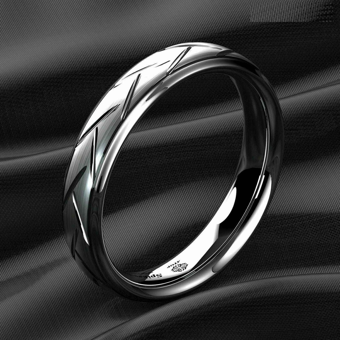 Buy 6mm Silver Brushed Tungsten Ring - Sleek and Durable