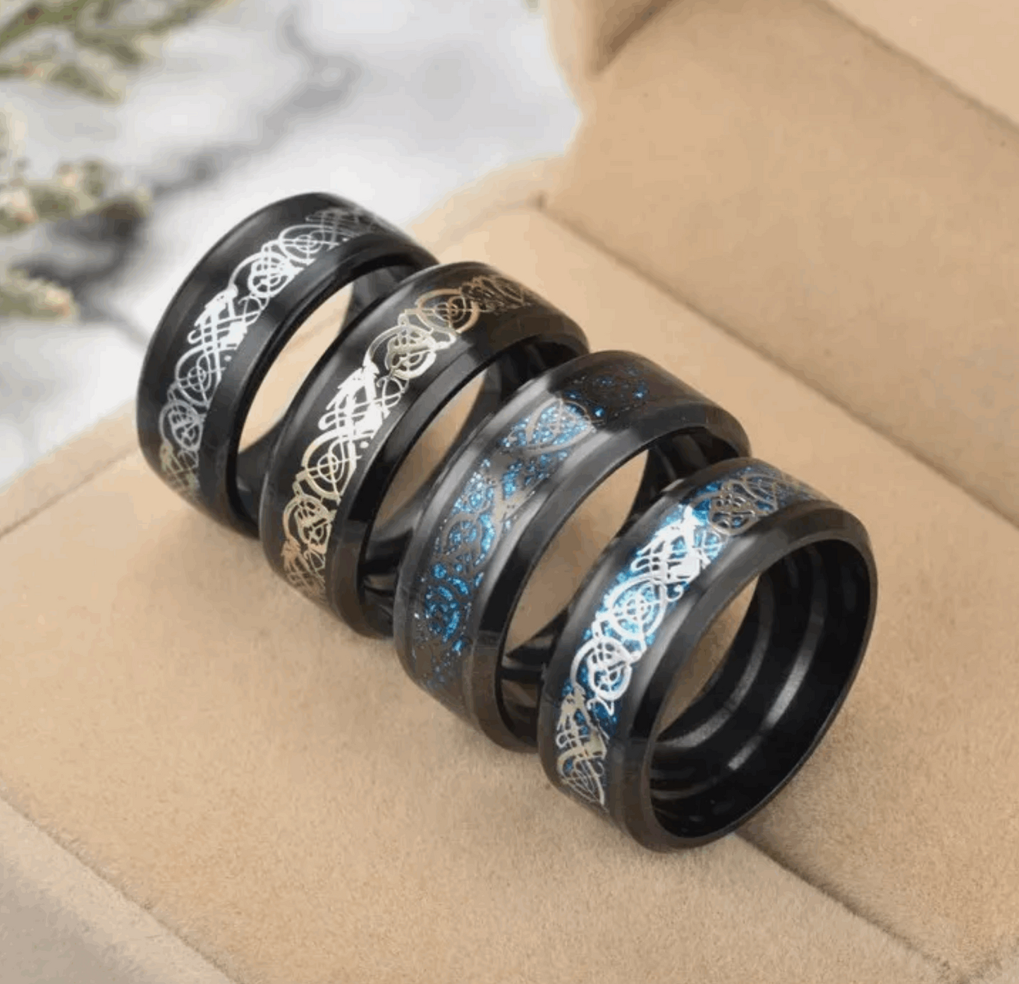 Engraved Men's Titanium Rings 8mm Australia - Big Discount - MRA