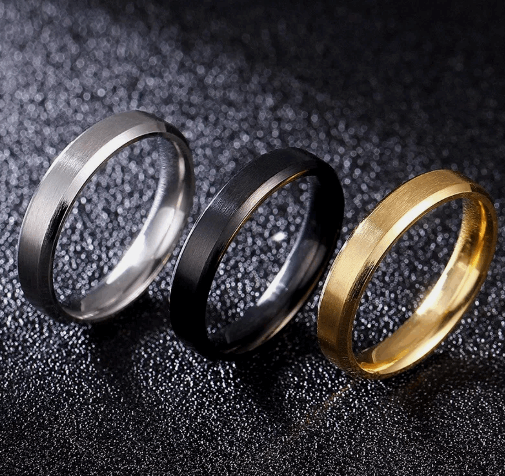 4mm Mens Titanium Rings - Mens Rings Australia