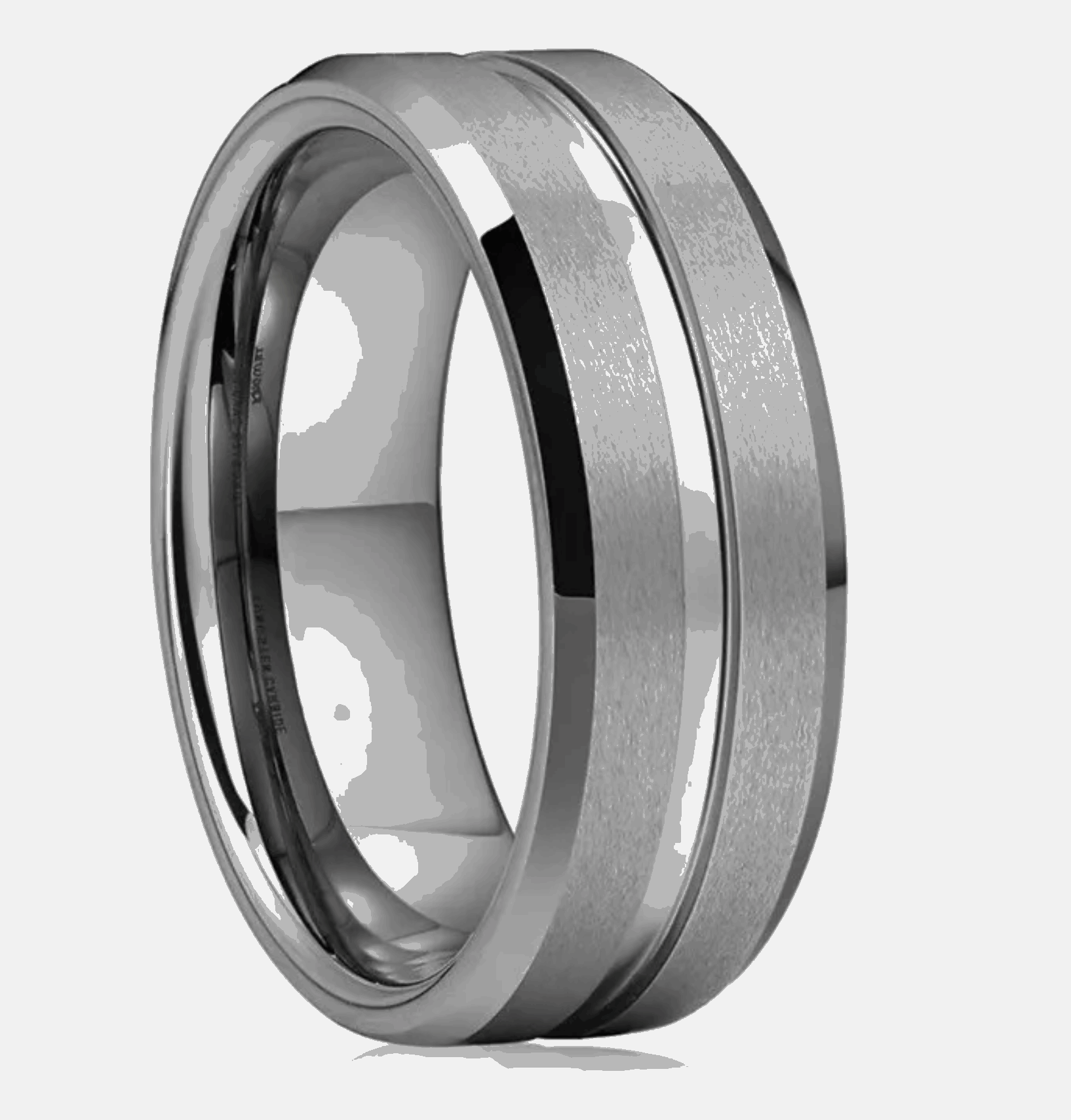 Mens Black Gold Silver Titanium Wedding Bands 8mm - Mens Rings Australia