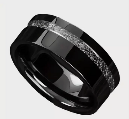 mens titanium black ring australia