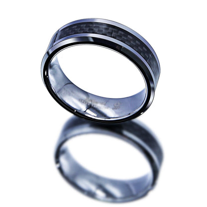 Carbon Fiber Tungsten Ring 8mm