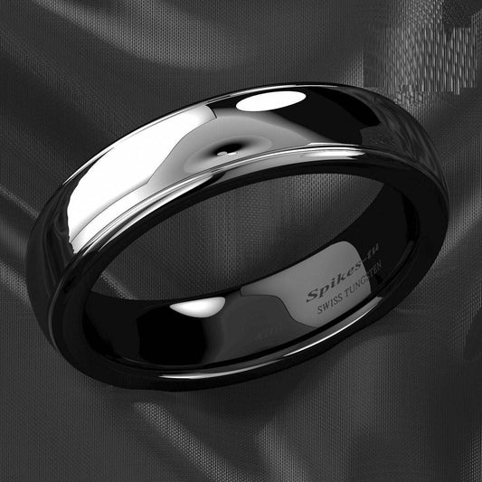 Dome Black Tungsten Ring (6mm)