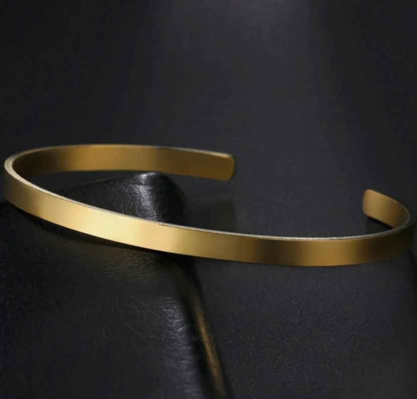 gold cuff bracelet men