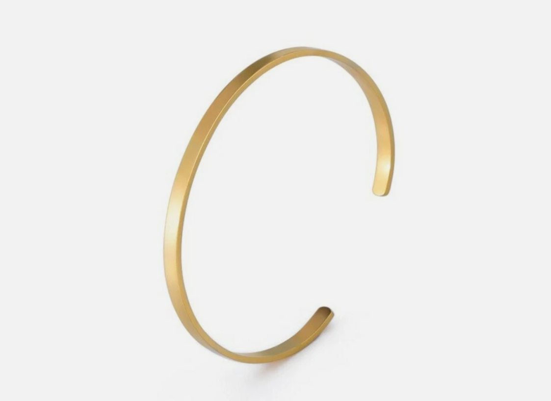 gold minimal bracelet men