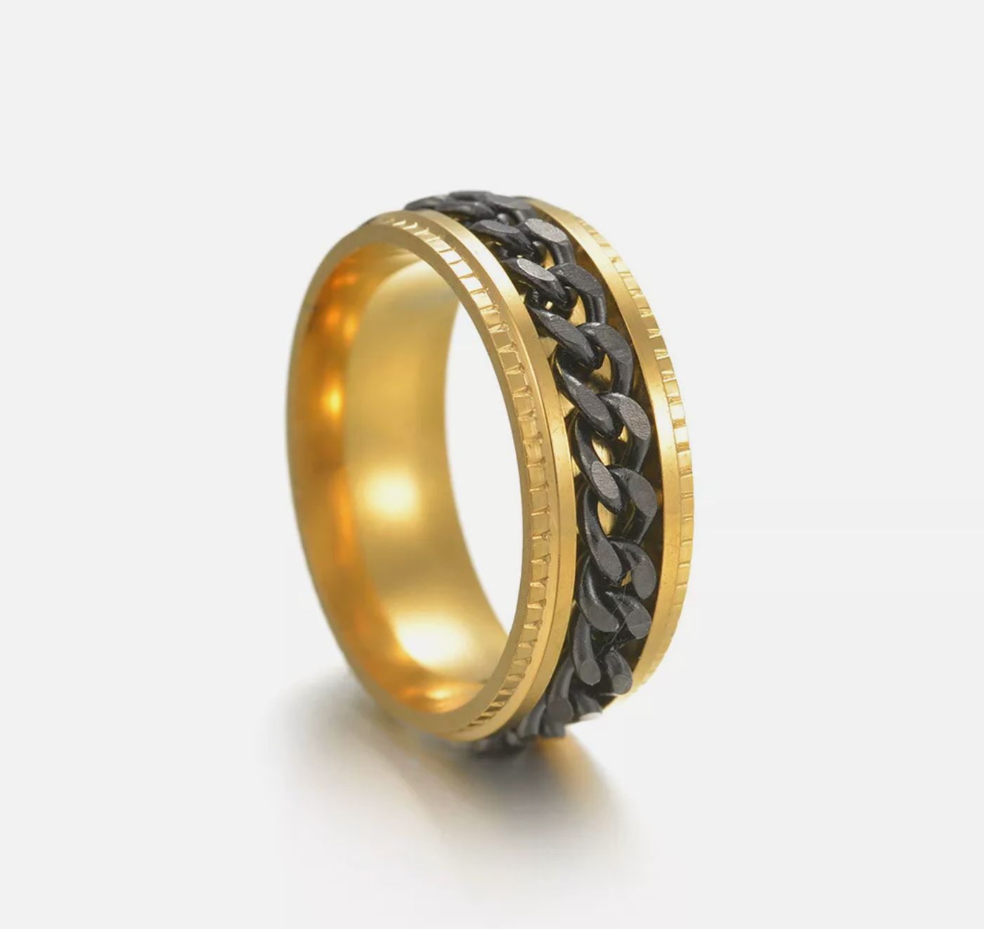 mens chain spinner ring australia