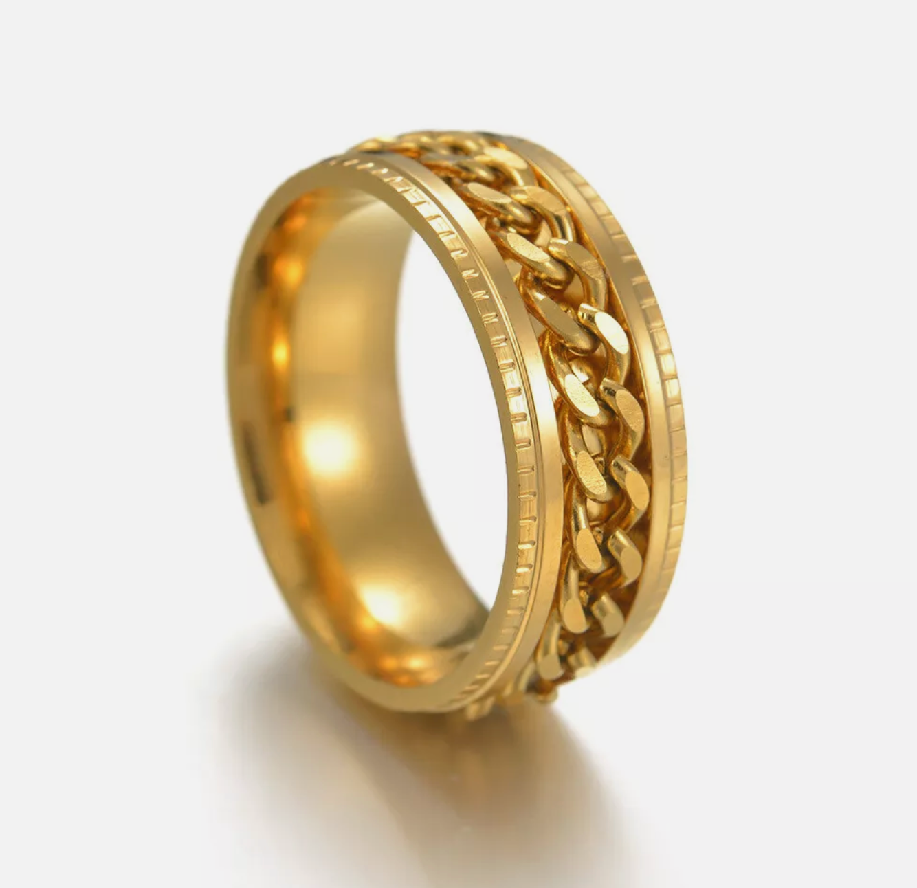 gold chain spinner ring australia