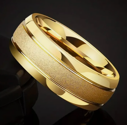 Gold titanium wedding band australia