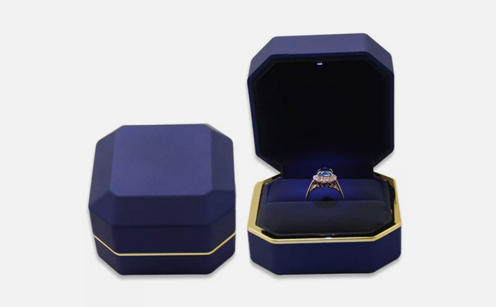 Ring Box For Large Rings Luxury Ring Bands Gift Box with LED Australia - Big Discount – Mens ...