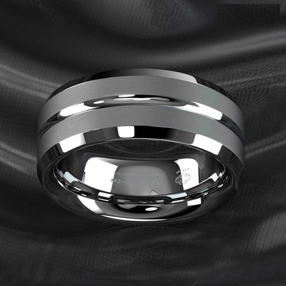 Silver Center Channel Stripe 8mm