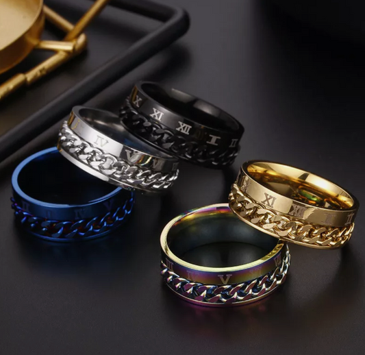 Men's Spinner Fidget Rings Australia - Stylish & Relaxing